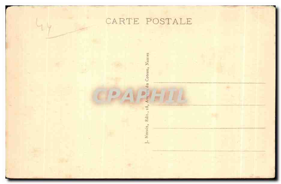 CPA Nantes Les Douces et les trois du Chateau de la Duchesse Anne — Verso