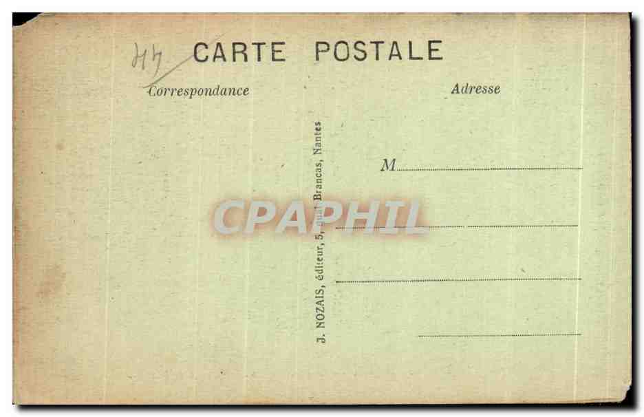 CPA Nantes Monument aux Morts pour la Patrie — Verso