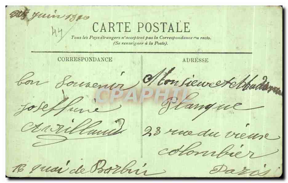 CPA Nantes La Cathedrale Porte de droite — Rückseite