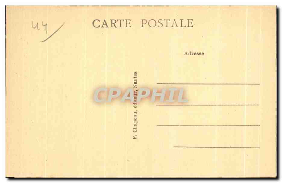 CPA Nantes Le Square et le Palais de la Bourse — Rückseite