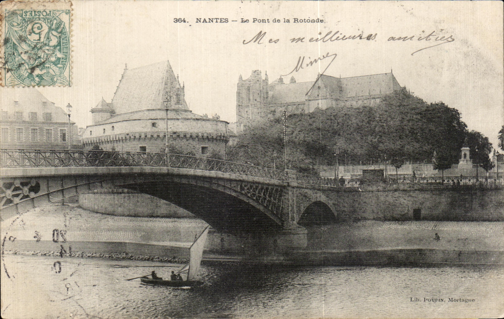 CPA Nantes Le Pont de la Rotonde