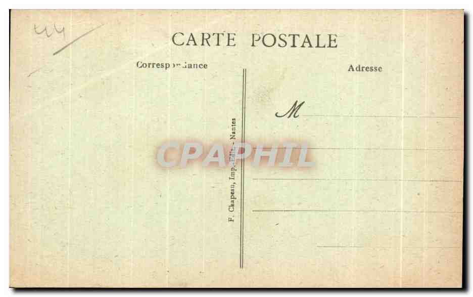CPA Nantes jardin Cobree Rue Voltaire — Rückseite