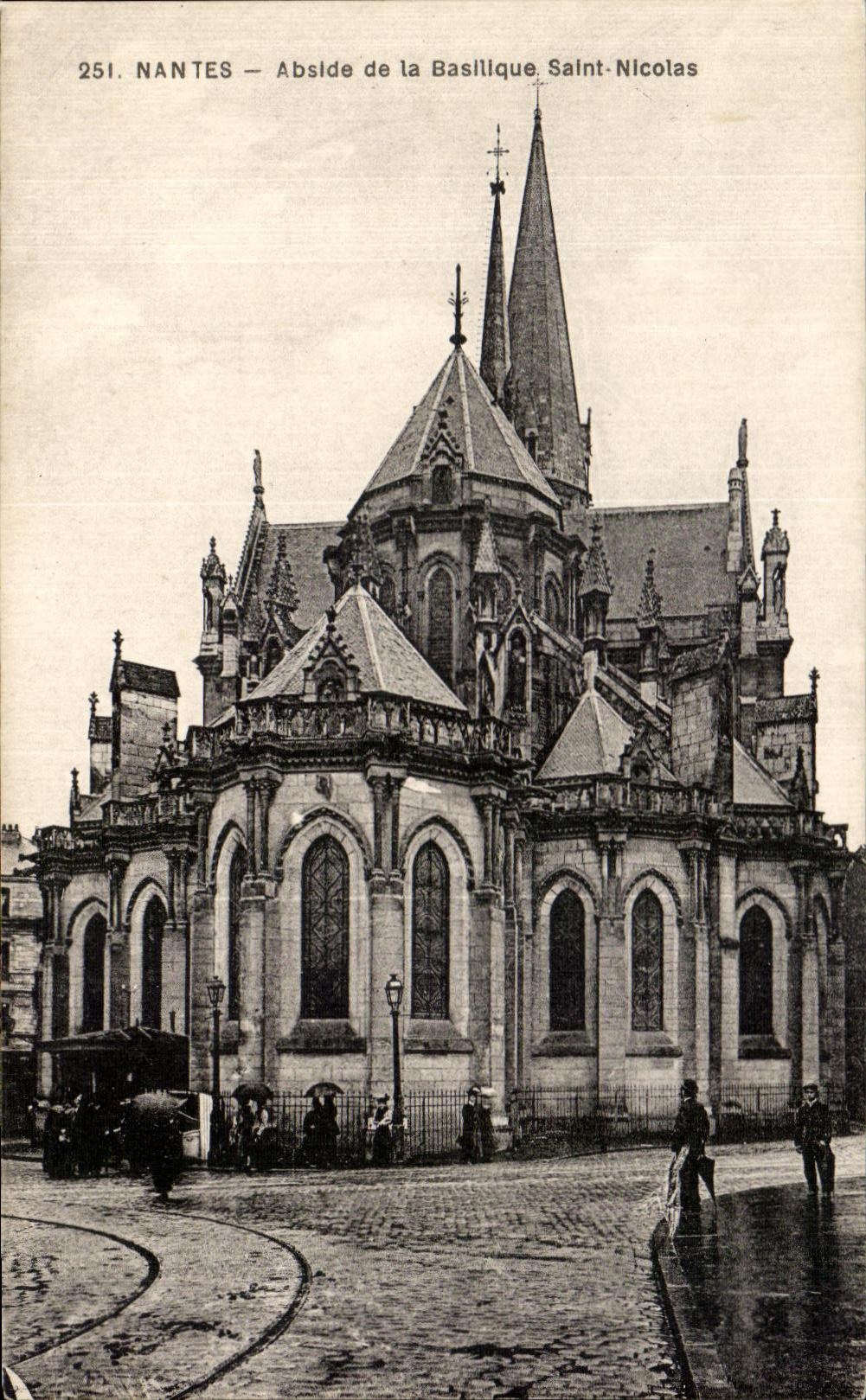 CPA Nantes Abside de la Basilique Saint Nicolas