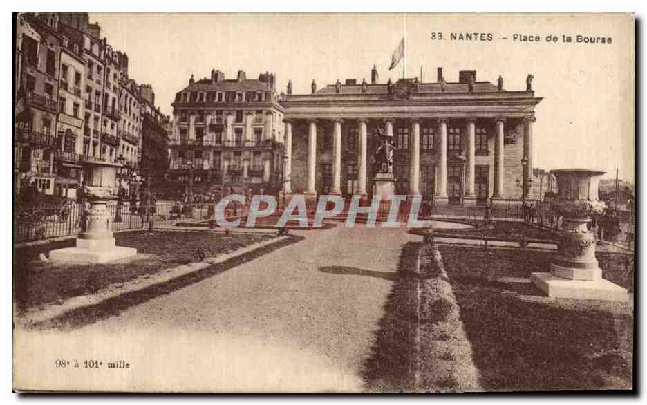 CPA Nantes Flace de la Bourse 