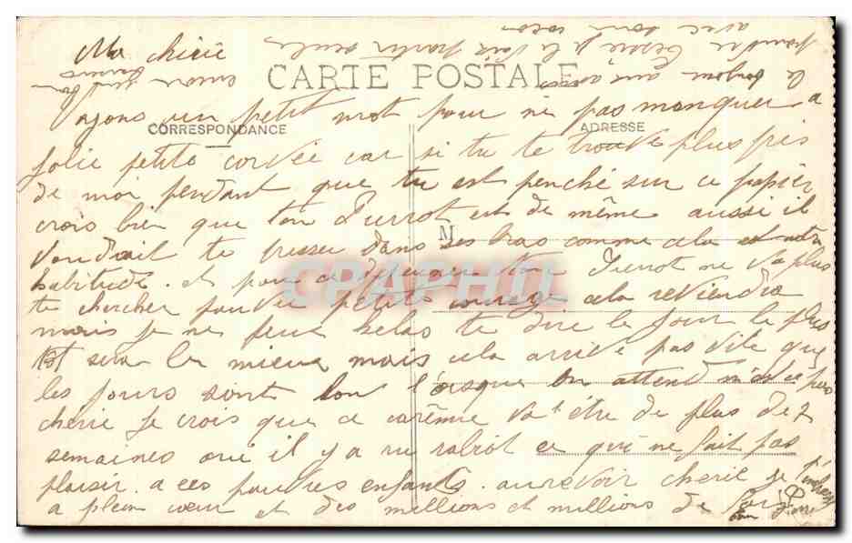 CPA Bordeaux Grosse Cloche — Verso