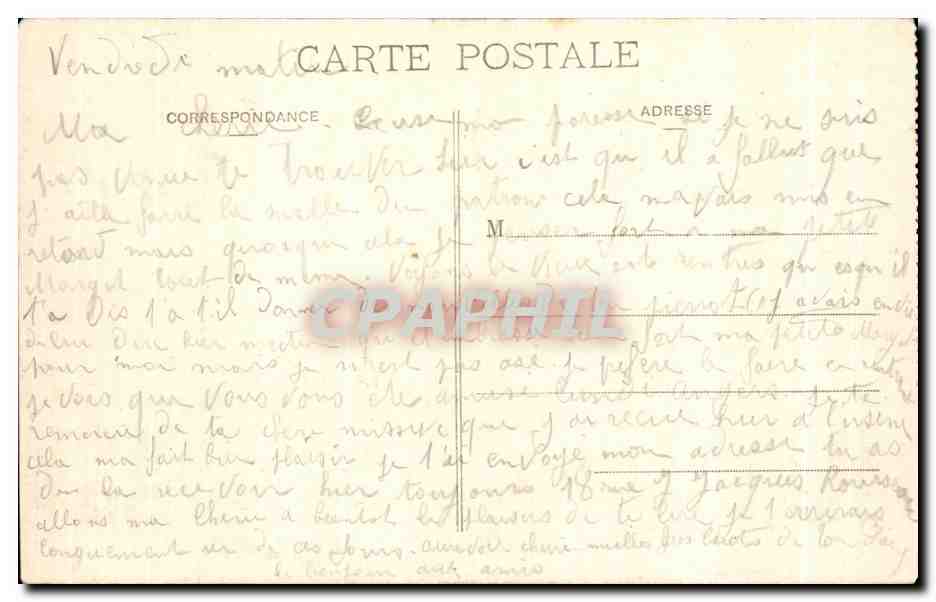 CPA Bordeaux La Rade Bateaux — Verso