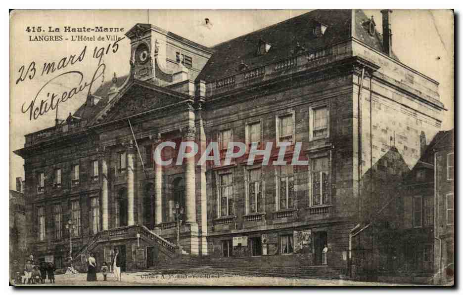 Langres - L'Hôtel de Ville — carte postale n°415, éditée par Châtel A. P. & Cie