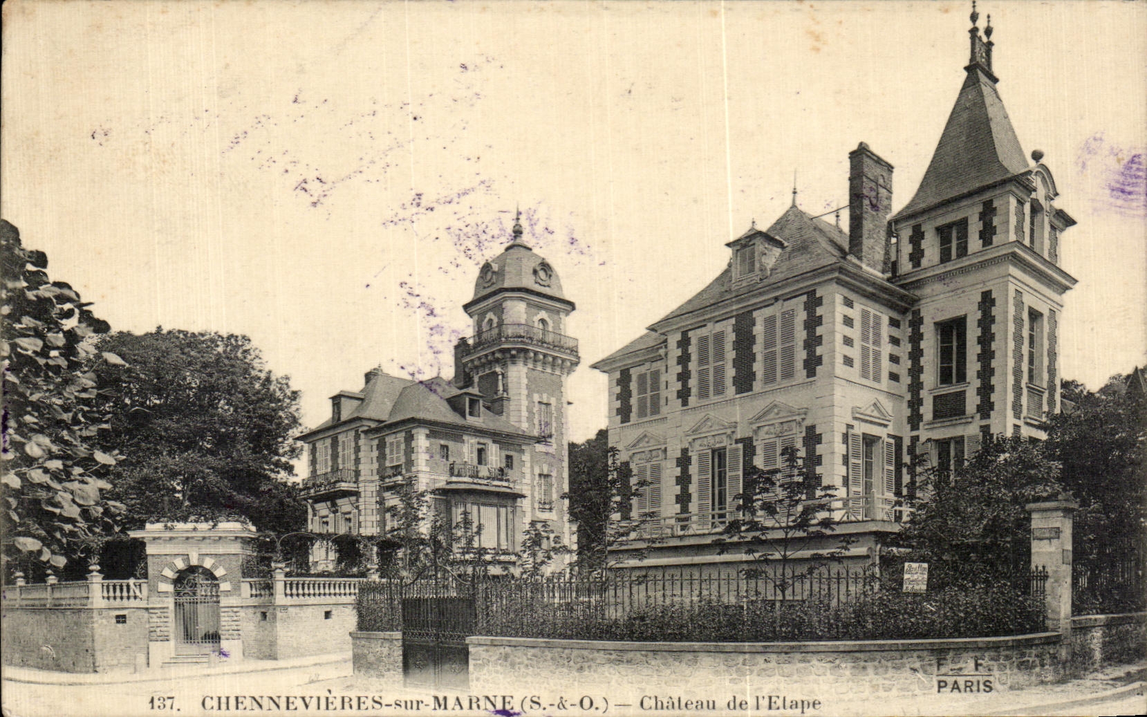 Chennevières-sur-Marne (S.-&-O.) — Château de l'Elape — F. Fleury, Paris