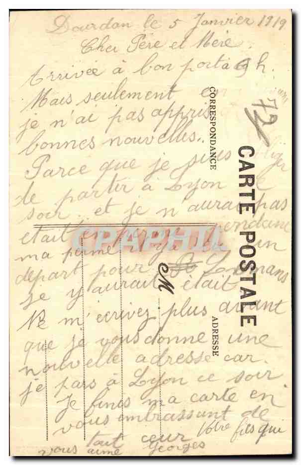 CPA Serie Les Chateau de la Sarthe Saint Denis d Orques Chateau des Chartreux — Rückseite