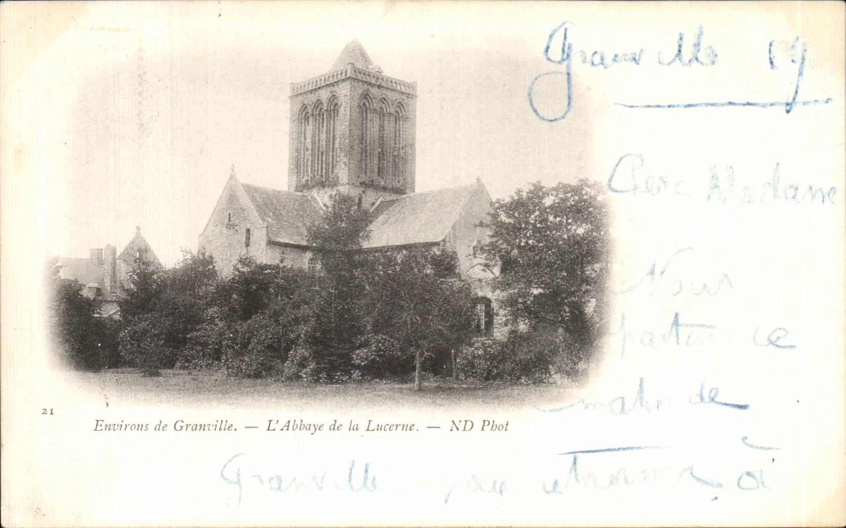 Umgebung von Granville — Die Abtei La Lucerne — ND Phot
