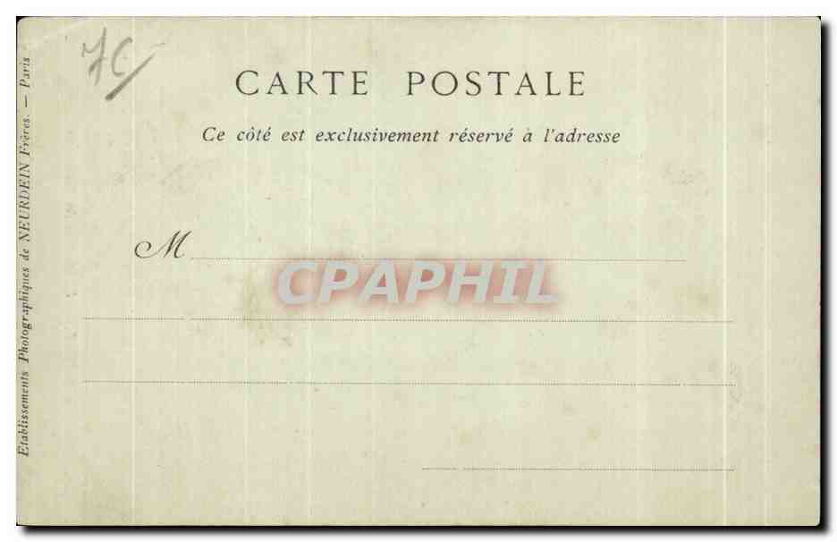 CPA Etretat La Chambre des Demoiselles — Rückseite
