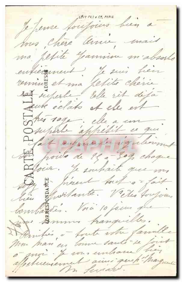 CPA Rouen Entree de la Rue de la Republique — Rückseite