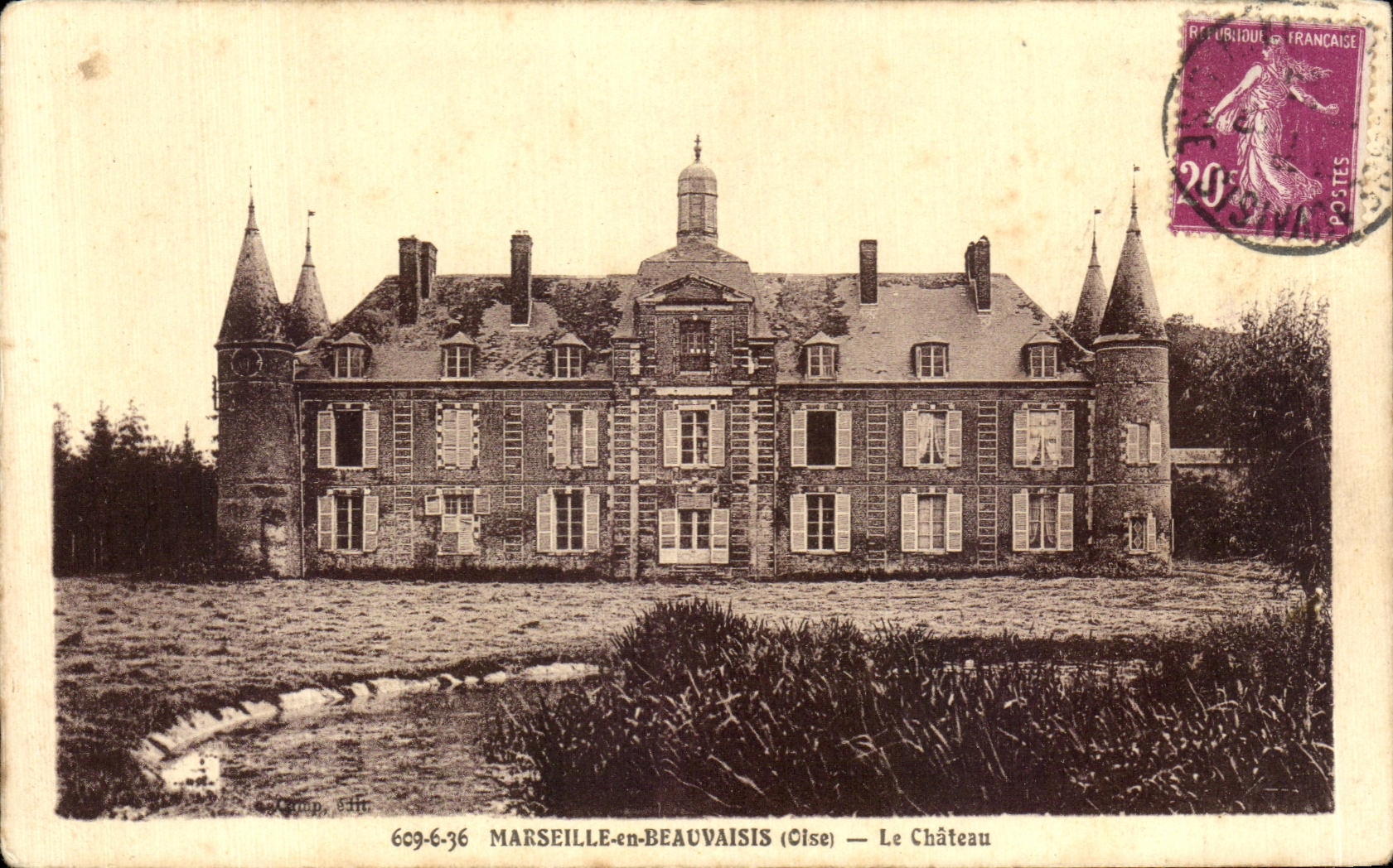 Marseille-en-Beauvaisis (Oise) — Le Château — Éditeur S. Camp, n° 669-6-36