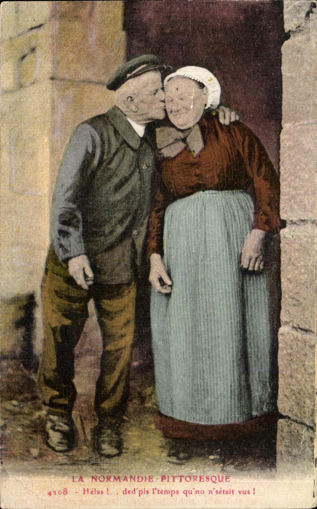 Un couple normand — La Normandie pittoresque — Éditeur : St Pierre Eglise, n° 4208