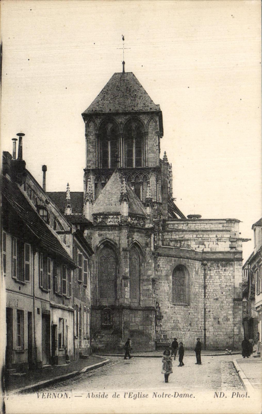 CPA Vernon Abside de L Eglise Notre Dame