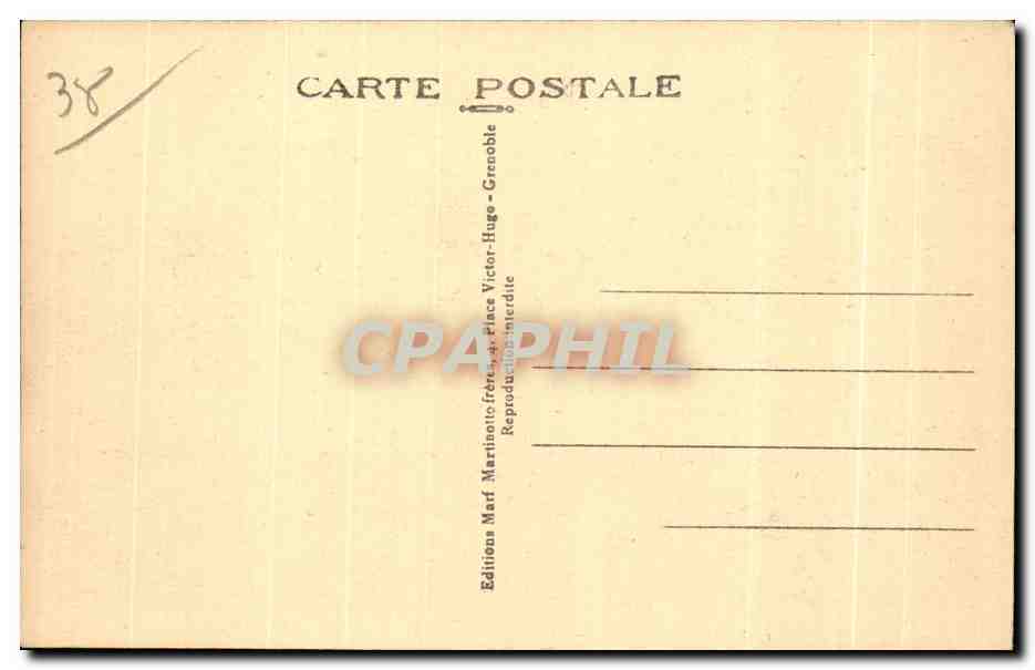 CPA Le Plateau des Petites Roches Les Sanatoriums et la Dent De Crolles — Rückseite