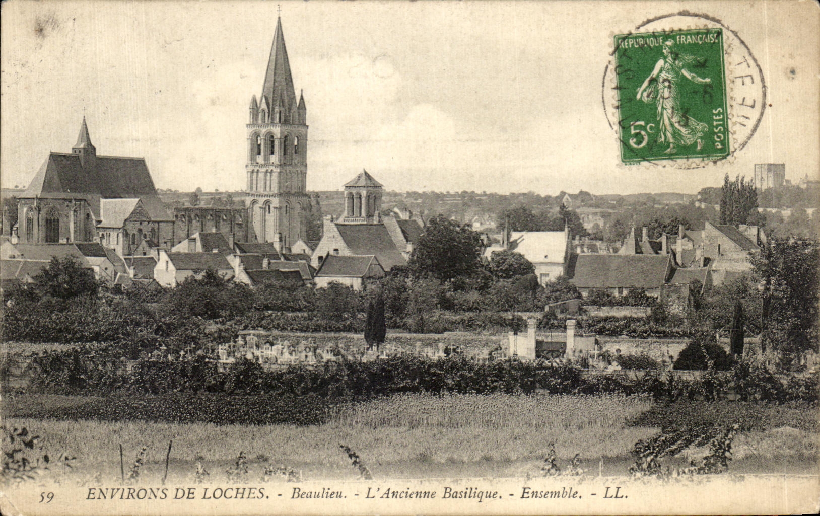 CPA Environs De Loches Beaulieu L Ancienne Basilique