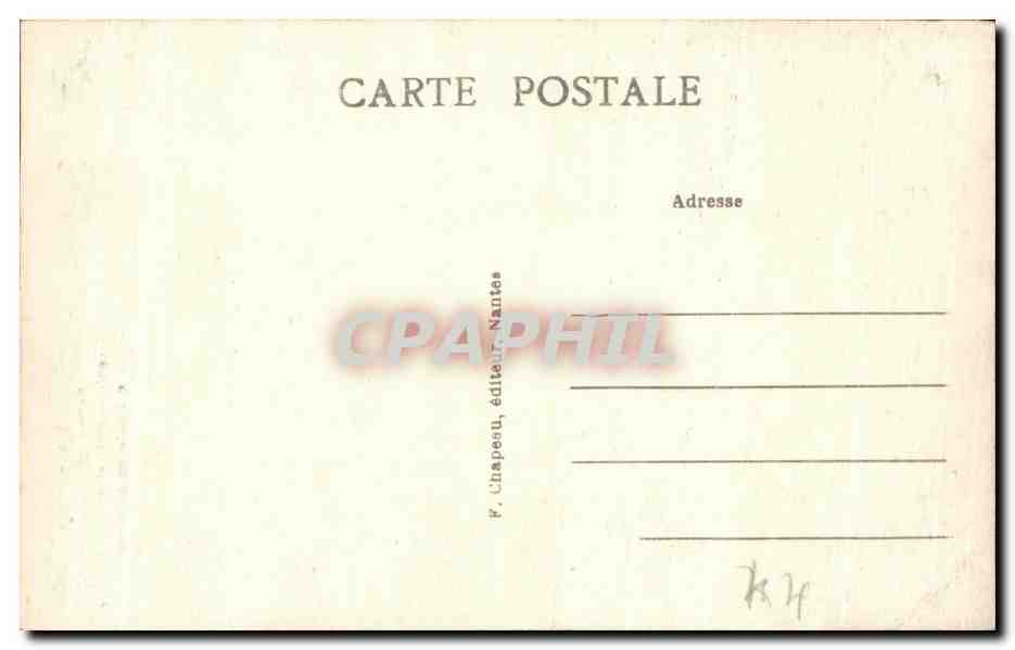 CPA Nantes Beffroi de Sainte Croix renfermant la cloche du Bouffay qui date du XVII siecle — Rückseite