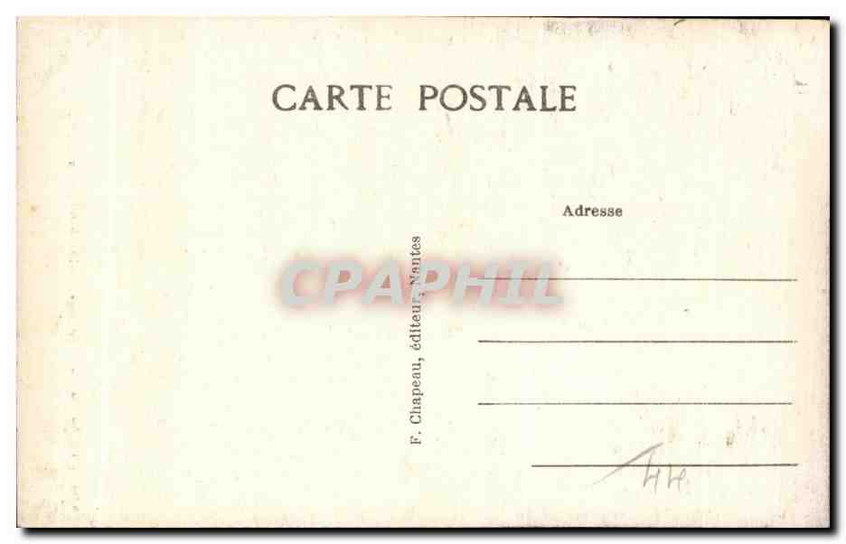 CPA Nantes Eglise Notre Dame de Bon Port ou Saint Louis — Verso