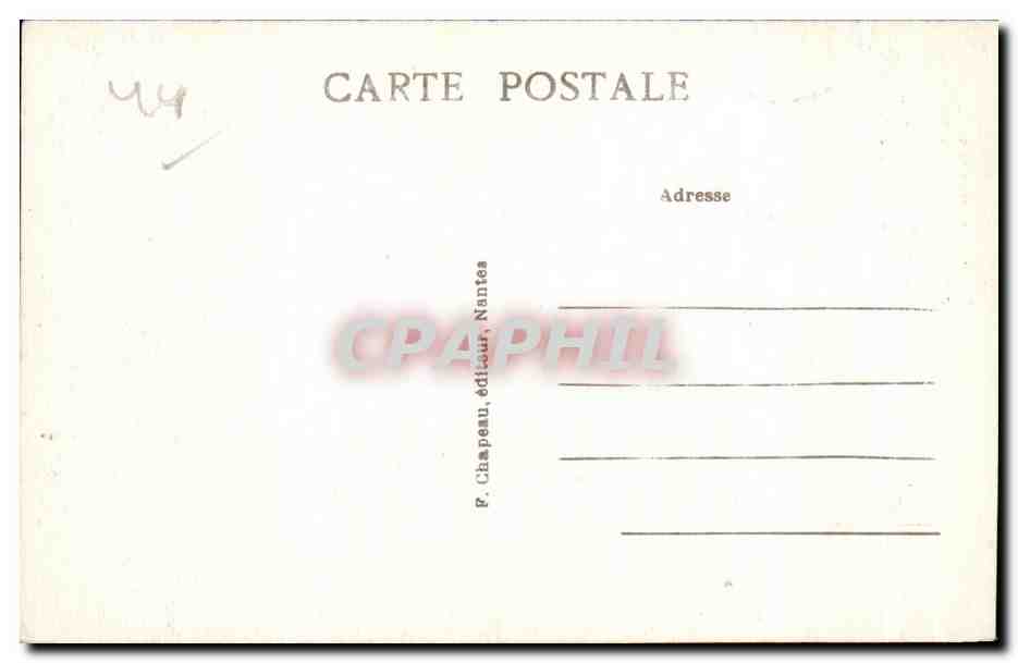 CPA Nantes Chateau des Ducs de Bretagne Palais Ducal ou Grand Gouvernement Le Puits de la Couronne d Or — Verso