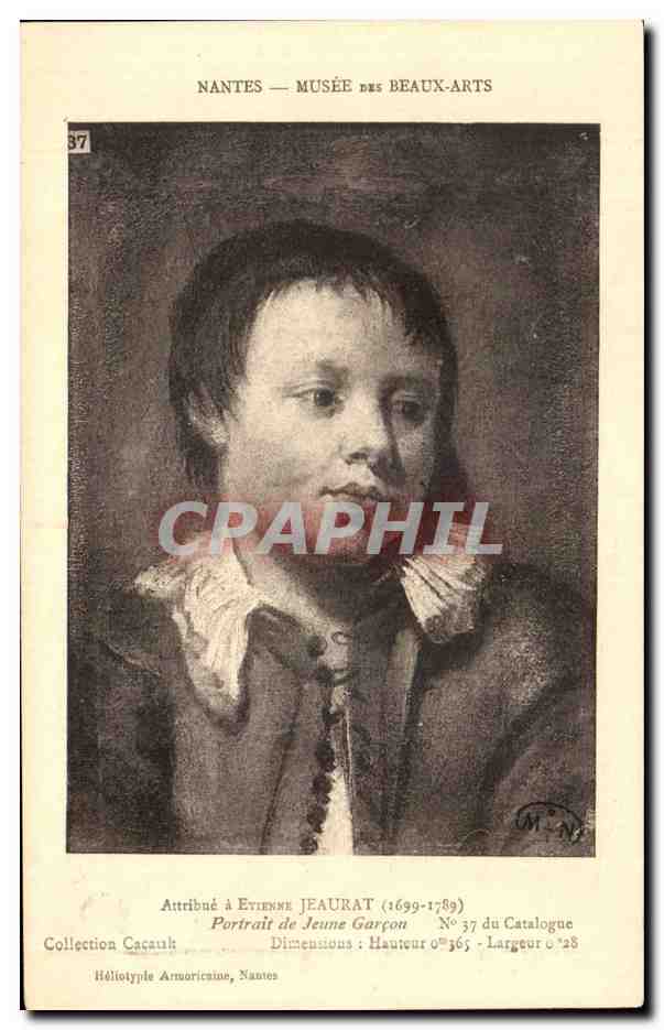 CPA Nantes Musee Des Beaux Arts Jean Jeaurat Portrait de jeune garcon 