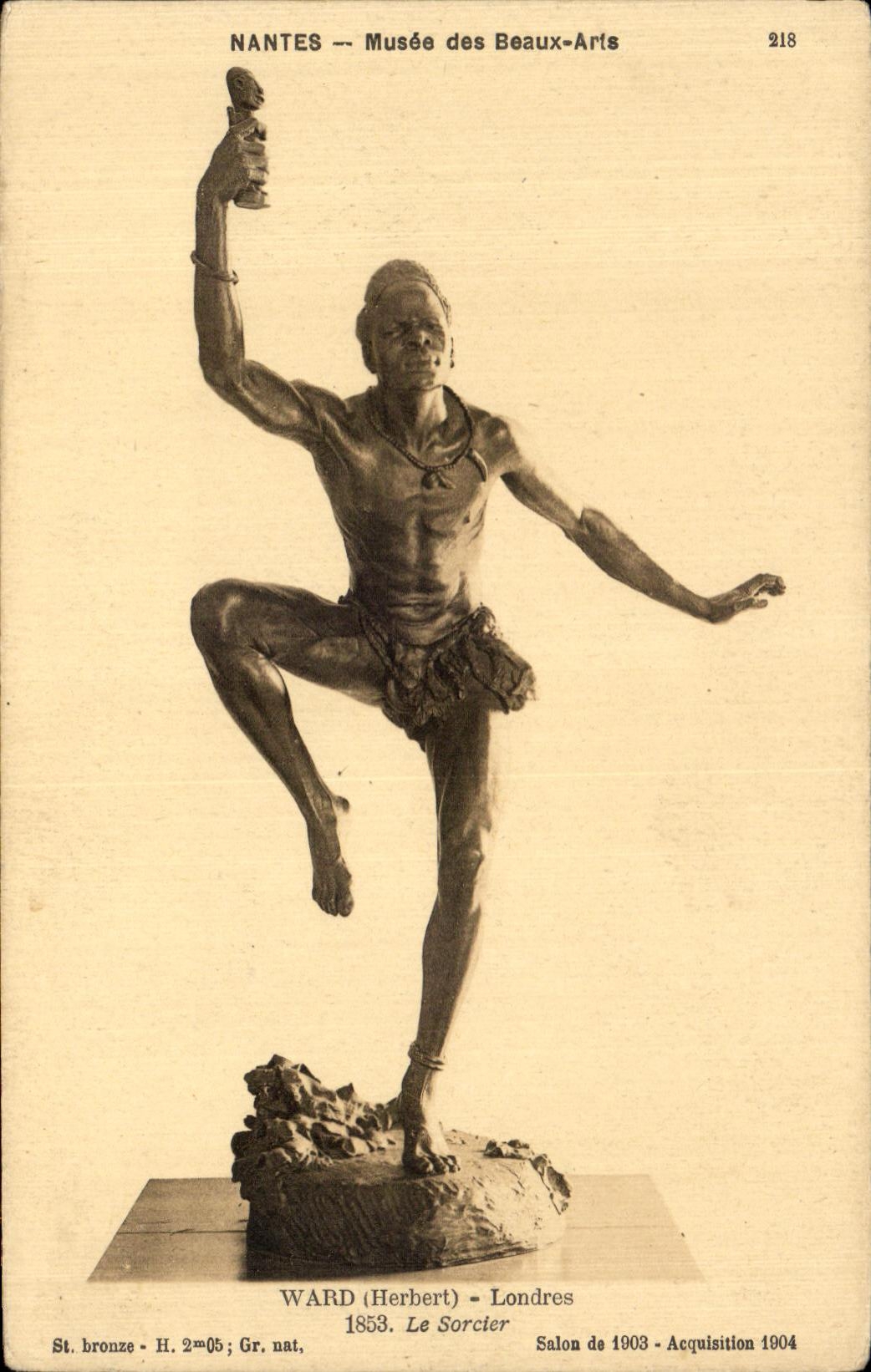 CPA Nantes Musee des Beaux Arts Ward londres 1853 le sorcier