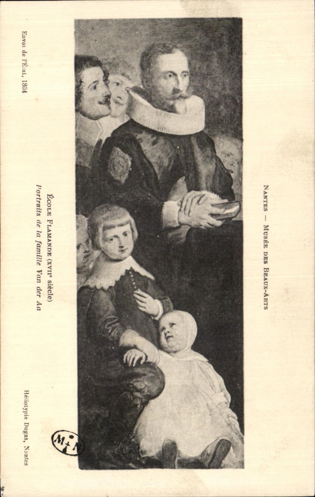 CPA Nantes Musee Des Beaux Arts Portraits de la famille Can der Aa 