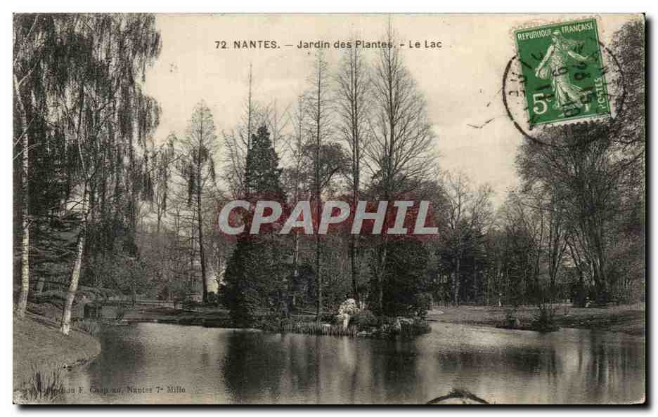 CPA Nantes Jardin des Plantes Le Lac