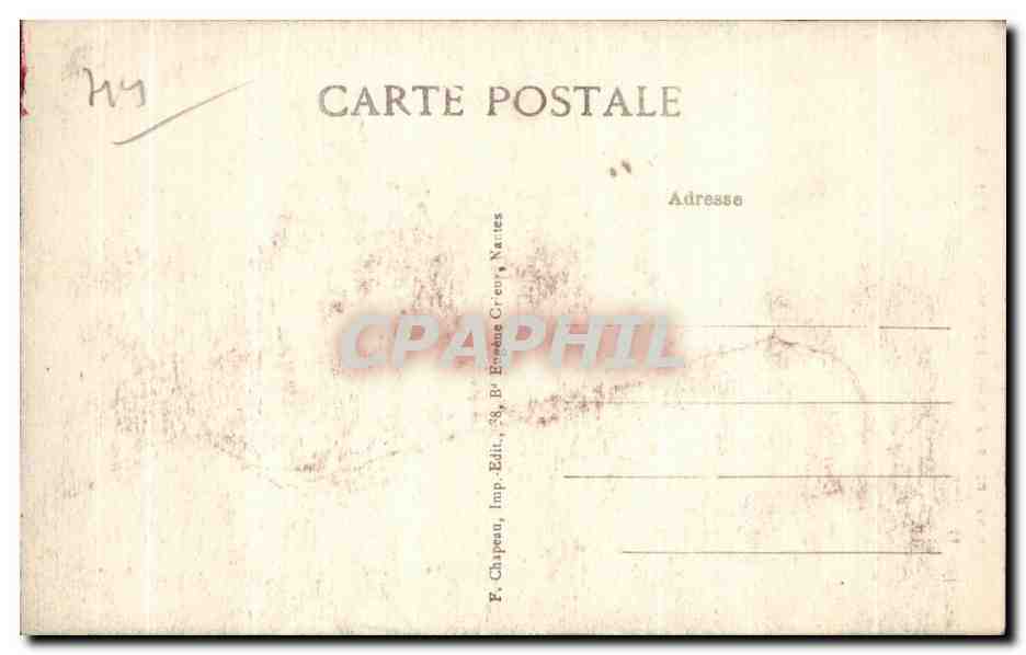CPA Nantes La Porte Saint Plerre prise du Cours — Verso