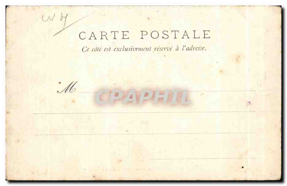 CPA Nantes La Place Graslin Le Grand Theatre — Verso