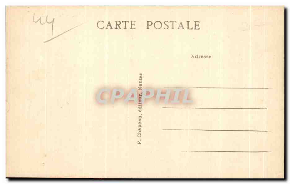 CPA Nantes La Prefecture — Verso
