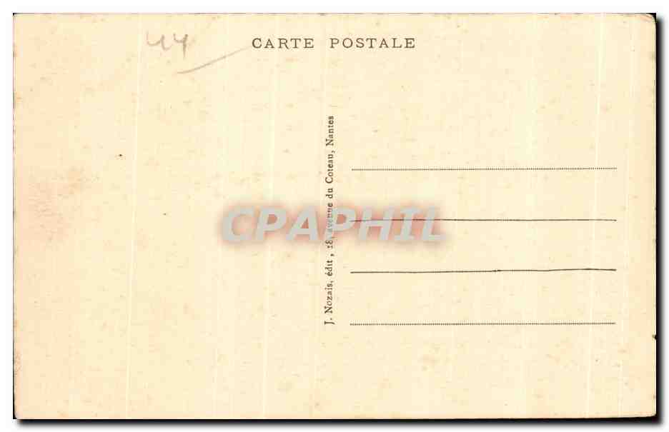 CPA Nantes Musee Dobree et Manoir de Jean (Reconslitution de style roman) — Rückseite