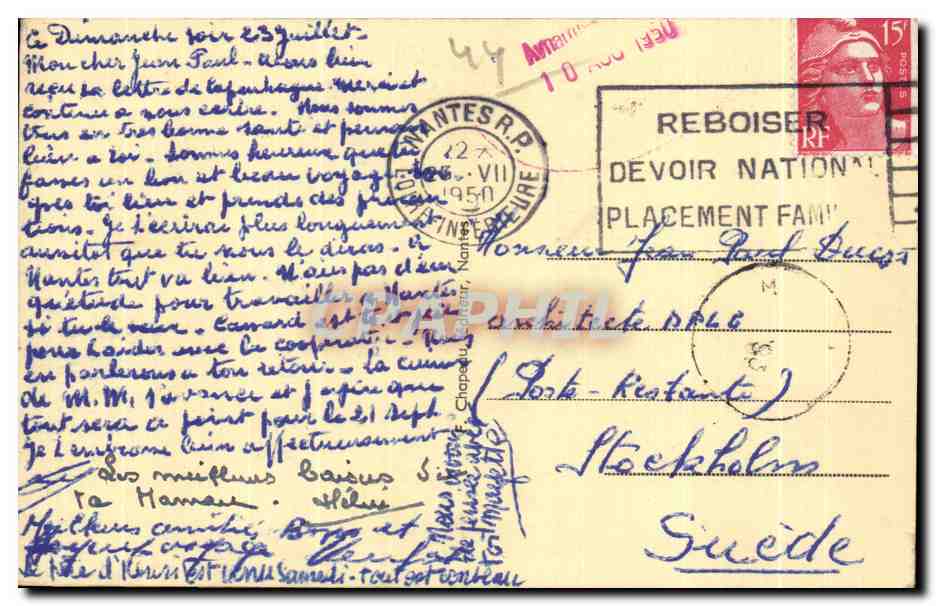 CPA Nantes Madones Nantaises Eglise Sainte Croix Notre Dame de Bon Secours — Verso