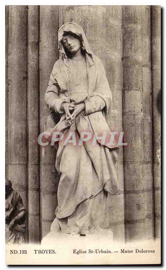 Statue de la Vierge Douleur — Église Saint-Urbain — Troyes — ND.192