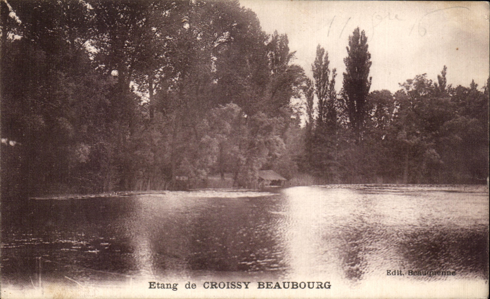 CPA Etang de Croissy Beaubourg
