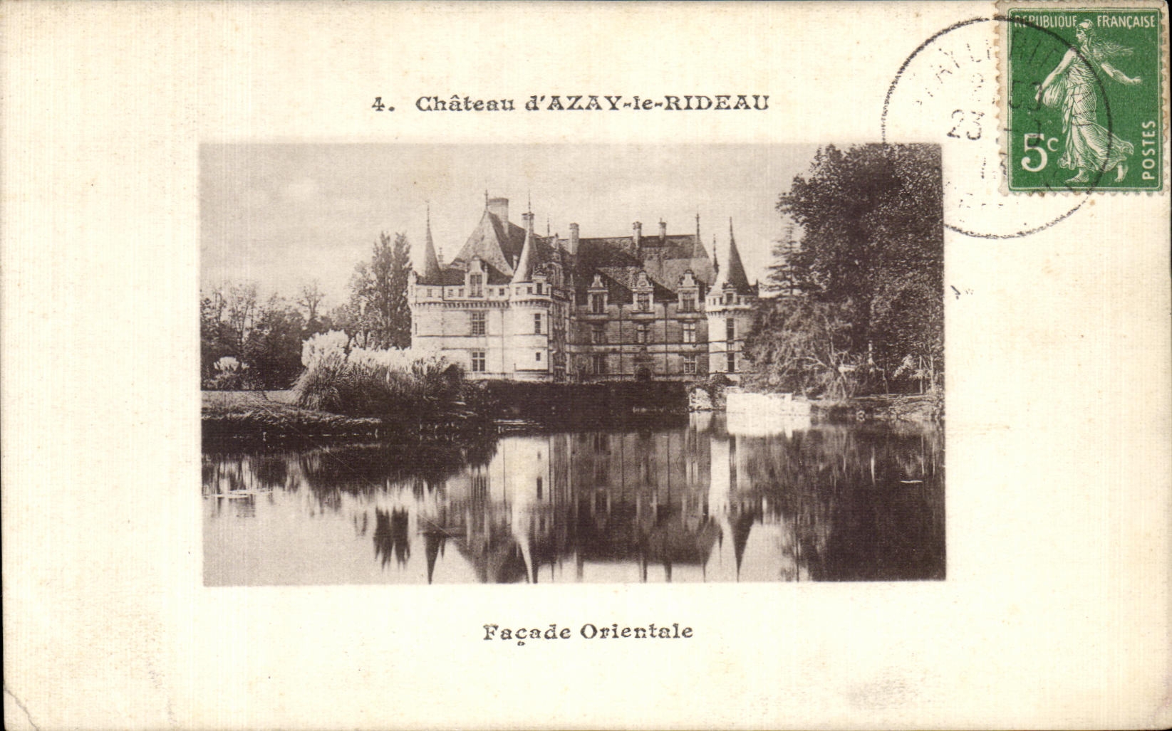 CPA Chateau d Azay le Rideau Facade Orientale