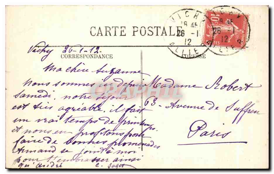 Vichy — La Maison de Mme de Sévigné — LL, n°69 — Back