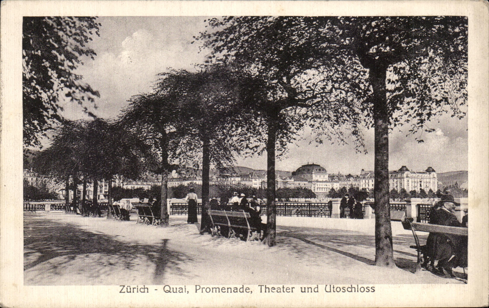 Zurich - Quai, Promenade, Theater und UtoSchloss — Édition Guggenheim & Co., Zürich