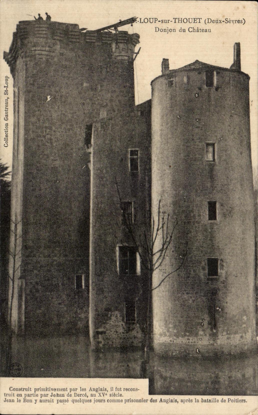 CPA St Loup sur Thouet (Deux Sevres ) Donjon du Chateau