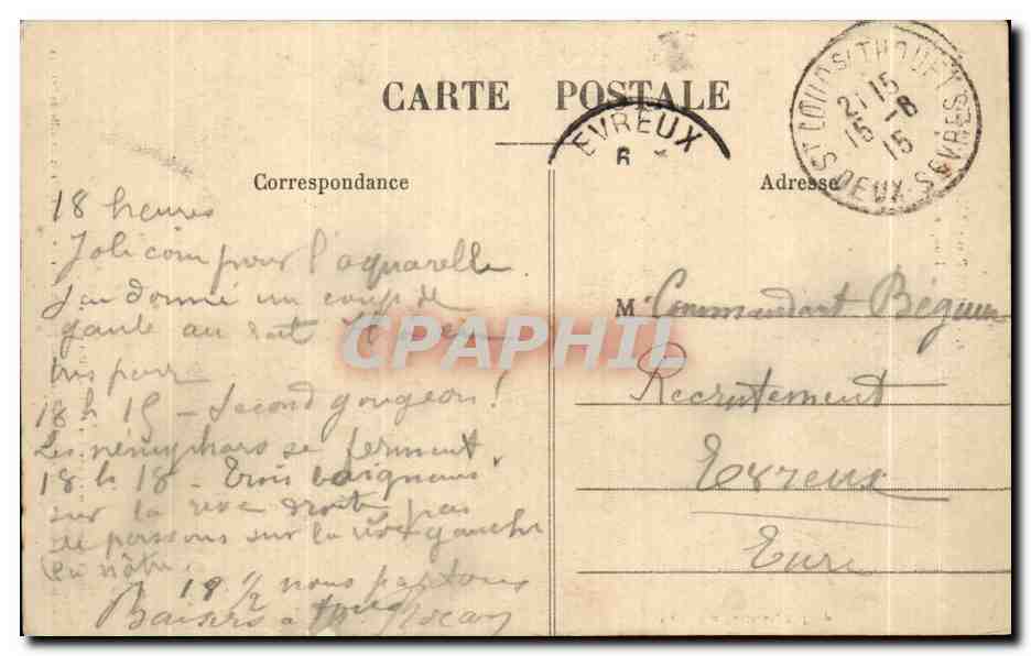 CPA St Loup sur Thouet (Deux Sevres ) Donjon du Chateau — Rückseite