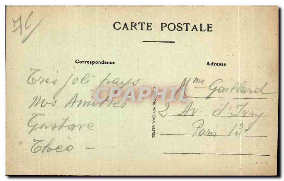 CPA Au Bord De L Ocean La Petite Peche Enfants — Rückseite