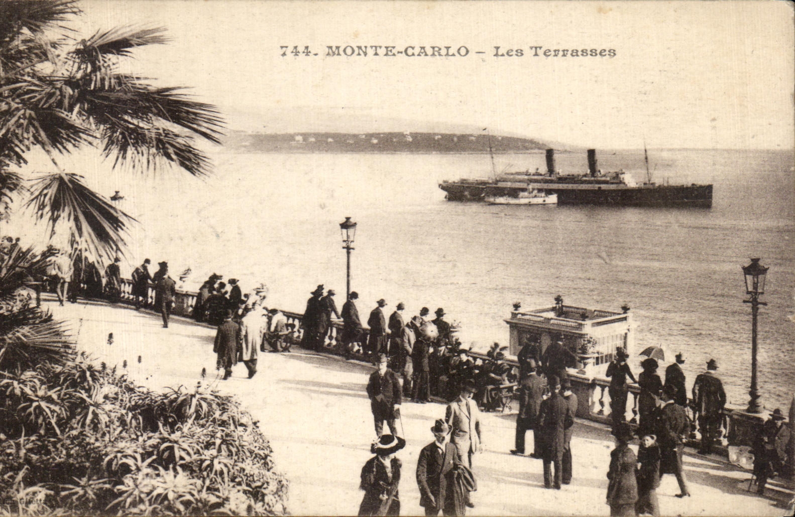 CPA Monte Carlo Les Terrasses Monaoc Bateau