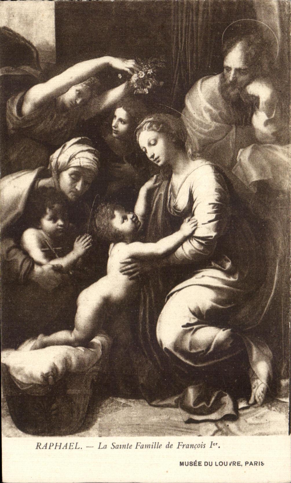 CPA Raphael La Sainte Famille de Francois Musee Du Louvre Paris
