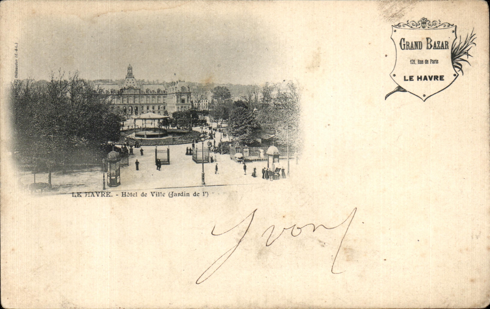 CPA Le Havre Hotel de VilleGrand bazar