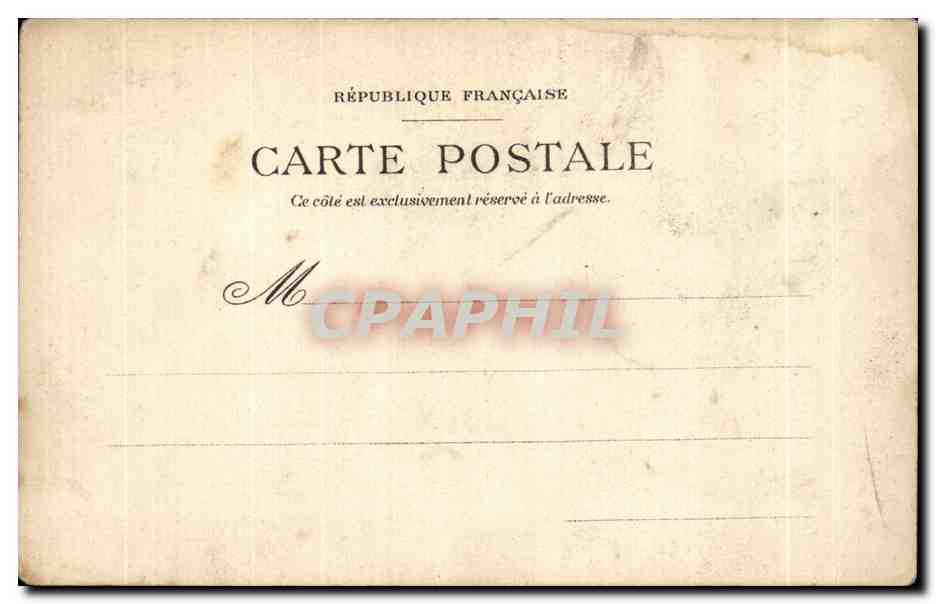 CPA Le Havre Hotel de VilleGrand bazar — Verso