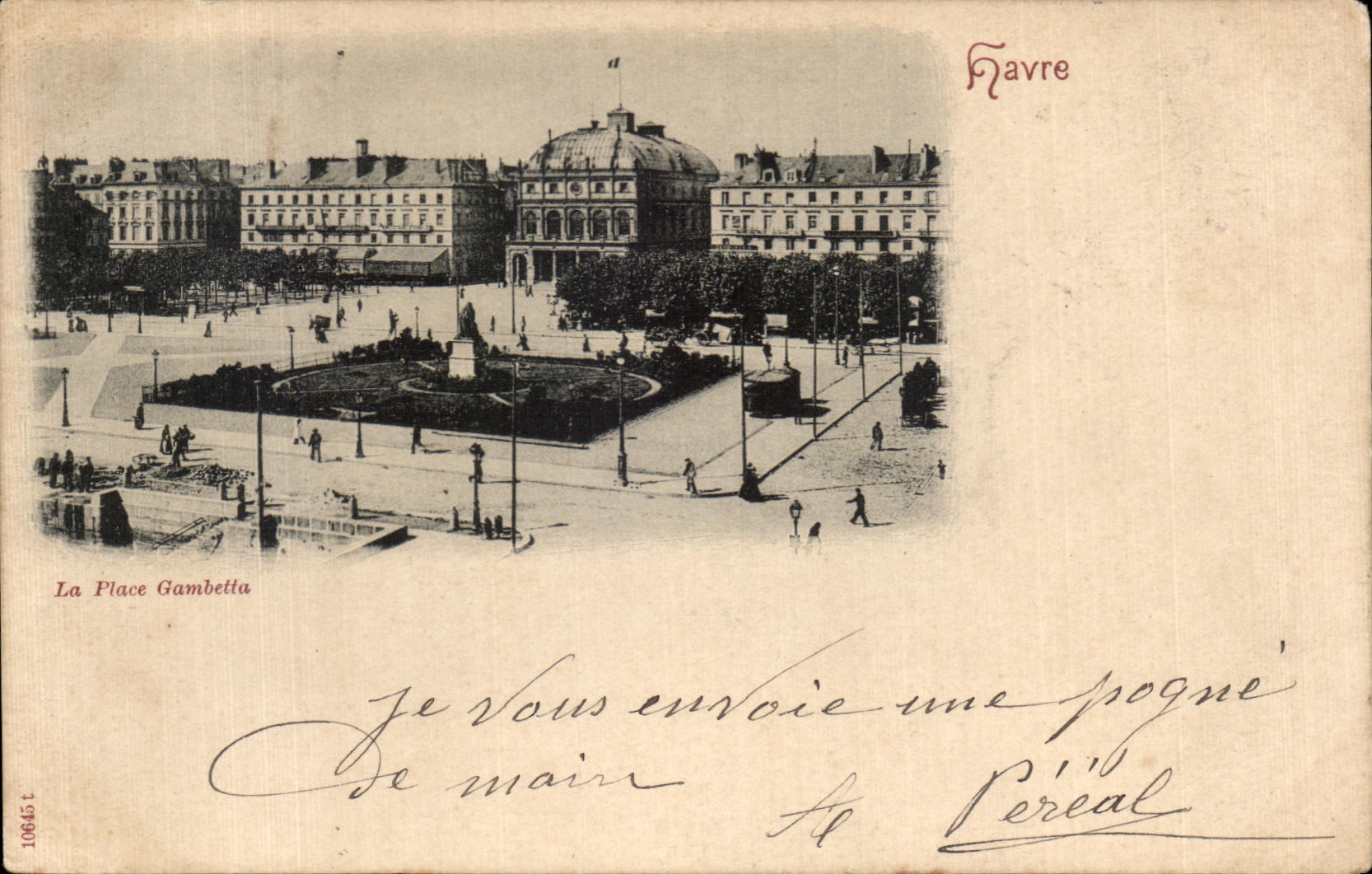 CPA Le Havre La Place Gambetta 