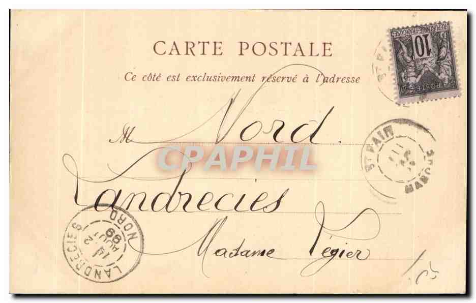 CPA Saint Pair Les Bains de Mer a Marce Haute — Rückseite