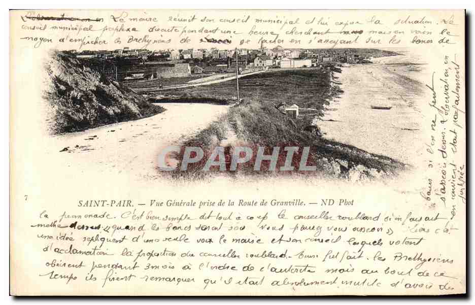 CPA Saint Pair Vue Generale prise de la Route de Granville
