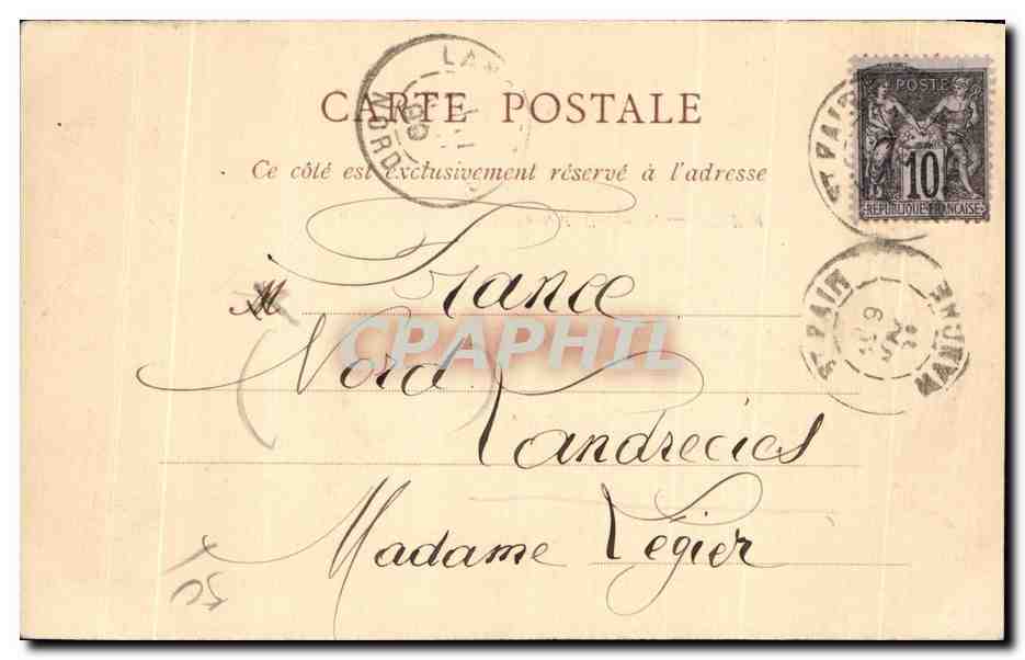 CPA Saint Pair Vue Generale prise de la Route de Granville — Rückseite