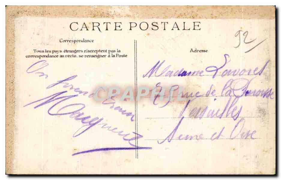 CPA Chaville L Etang de I Usine — Rückseite